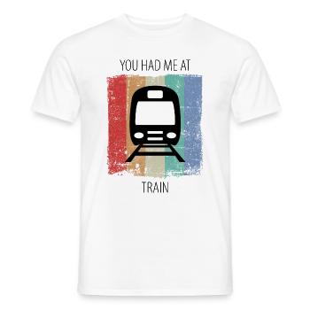 Train Railway Railroad Worker Trains Train Driver - Men's T-Shirt - white - Front - AI Model Male 178 dark (178cm)