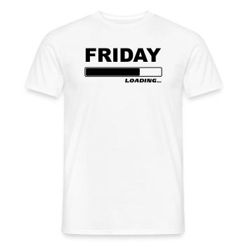 Friday loading… 1c - Männer T-Shirt - Weiß - Vorne - AI Model Male 178 dark (178cm)