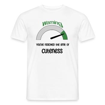You‘ve reached the limit of cuteness - Männer T-Shirt - Weiß - Vorne - AI Model Male 178 dark (178cm)