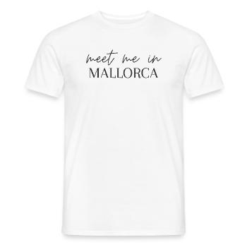 Rencontrez-moi à Majorque - T-shirt homme - blanc - Devant - AI Model Male 178 dark (178cm)