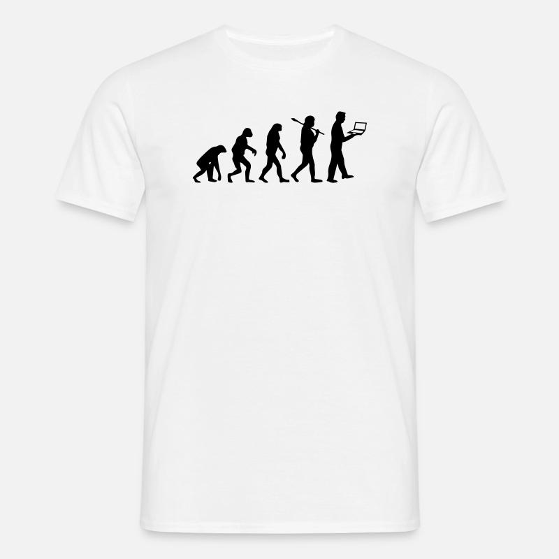 NERD EVOLUTION - Men's T-Shirt - white