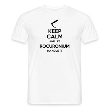Keep Calm And Let Rocuronium Handle It Laryngoskop - Männer T-Shirt - Weiß - Vorne - AI Model Male 178 dark (178cm)