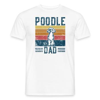 Dog Dad - Poodle Dad - Men's T-Shirt - white - Front - AI Model Male 178 dark (178cm)