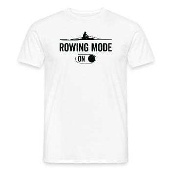 Rudermodus Ein – Bootsrudern - Männer T-Shirt - Weiß - Vorne - AI Model Male 178 dark (178cm)