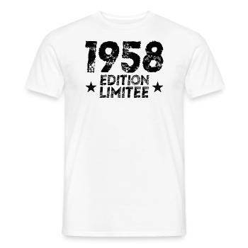 1958 Limited Edition Geburtstagsgeschenk!! - Männer T-Shirt - Weiß - Vorne - AI Model Male 178 dark (178cm)