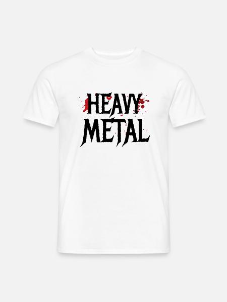 Heavy metal pas pour les chattes - T-shirt homme - blanc