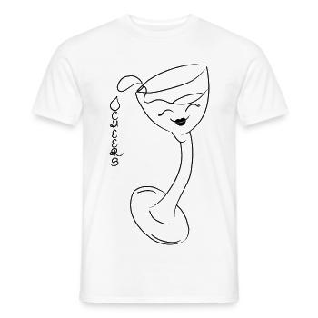 Cheers! - Men's T-Shirt - white - Front - AI Model Male 178 dark (178cm)
