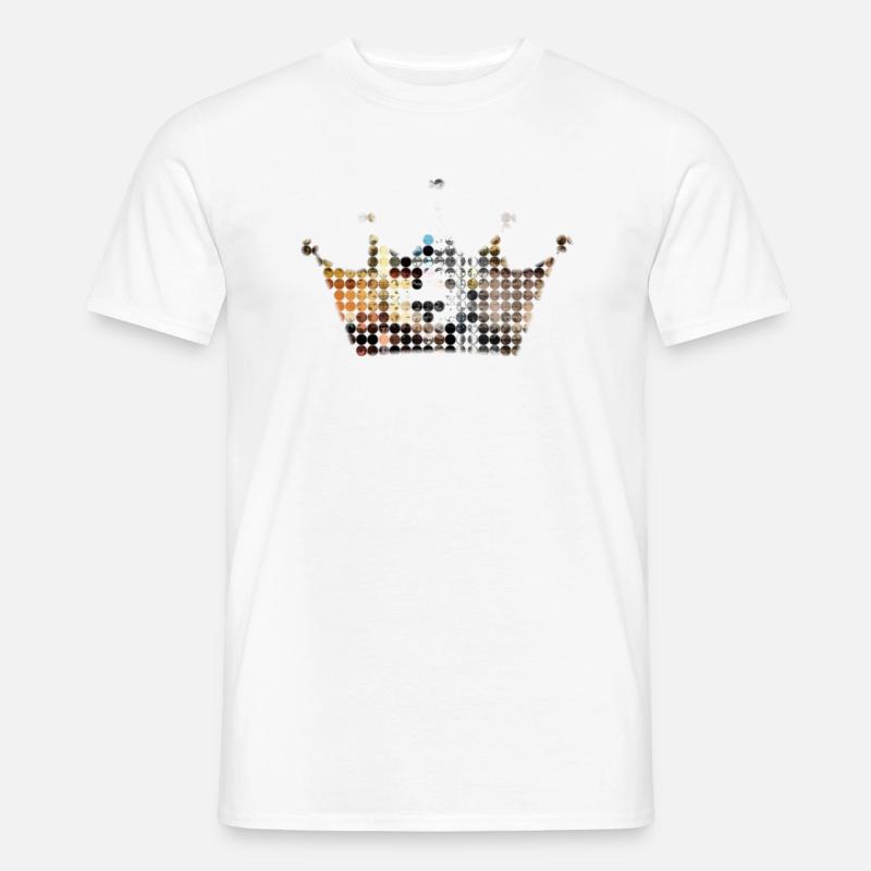 Krone - Männer T-Shirt - Weiß