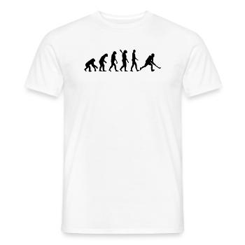 HOCKEY EVOLUTION! - T-shirt homme - blanc - Devant - AI Model Male 178 dark (178cm)