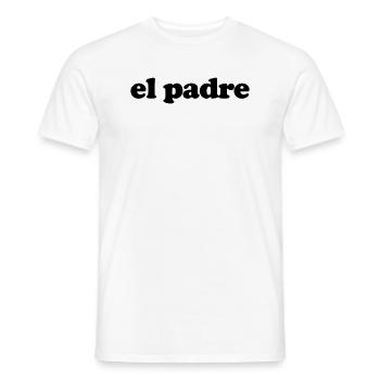 El padre le père papa - T-shirt homme - blanc - Devant - AI Model Male 178 dark (178cm)