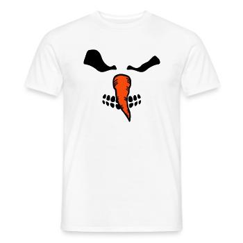 Bonhomme de neige de zombie - T-shirt homme - blanc - Devant - AI Model Male 178 dark (178cm)