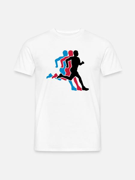 running - Men's T-Shirt - white