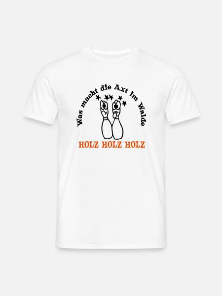 holz holz holz ... von wicki_de - Männer T-Shirt - Weiß