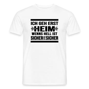 Rave Techno Beats ballern hard Bass Nachtschwärmer - Männer T-Shirt - Weiß - Vorne - AI Model Male 178 dark (178cm)