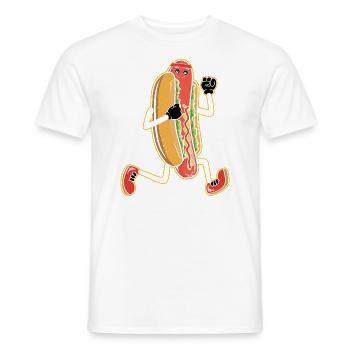 Hot Dog Stirnband Lauband Fitness Läufer Laufen - Männer T-Shirt - Weiß - Vorne - AI Model Male 178 dark (178cm)