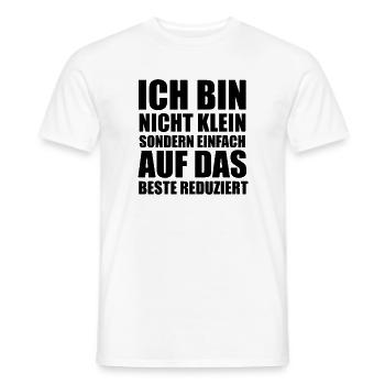 Auf Das Beste Reduziert - Lustiger Spruch - Männer T-Shirt - Weiß - Vorne - AI Model Male 178 dark (178cm)