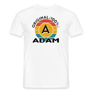 Adam - Männer T-Shirt - Weiß - Vorne - AI Model Male 178 dark (178cm)