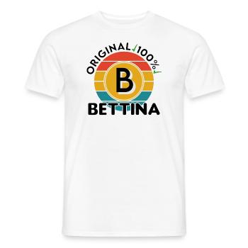 Bettina - Männer T-Shirt - Weiß - Vorne - AI Model Male 178 dark (178cm)
