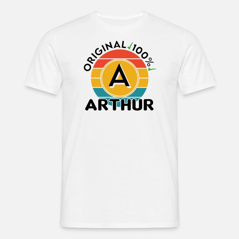 Arthur - Männer T-Shirt - Weiß