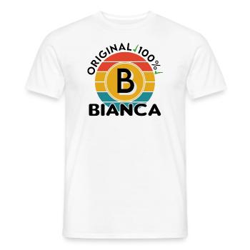 Bianca - Männer T-Shirt - Weiß - Vorne - AI Model Male 178 dark (178cm)