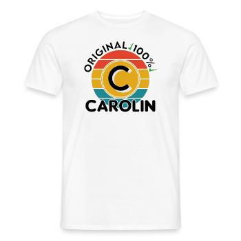 Carolin - Männer T-Shirt - Weiß - Vorne - AI Model Male 178 dark (178cm)
