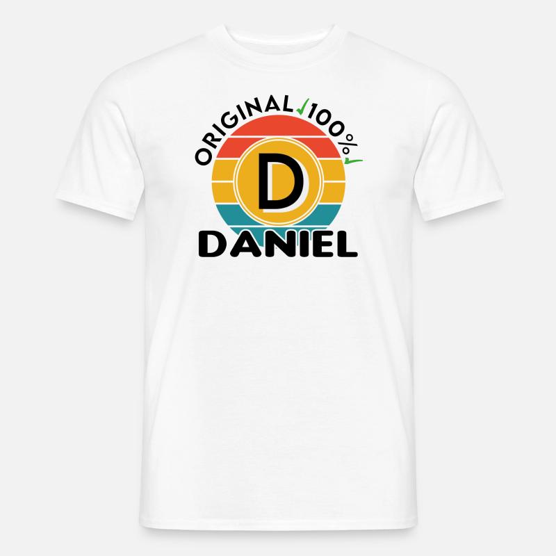 Daniel - Männer T-Shirt - Weiß