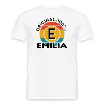 Emilia - Männer T-Shirt - Weiß - Vorne - AI Model Male 178 dark (178cm)