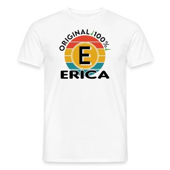 Erica - Männer T-Shirt - Weiß - Vorne - AI Model Male 178 dark (178cm)