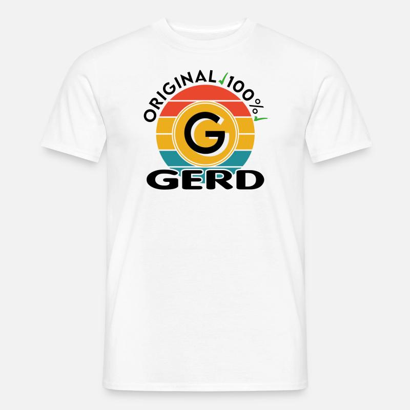 Gerd - Männer T-Shirt - Weiß