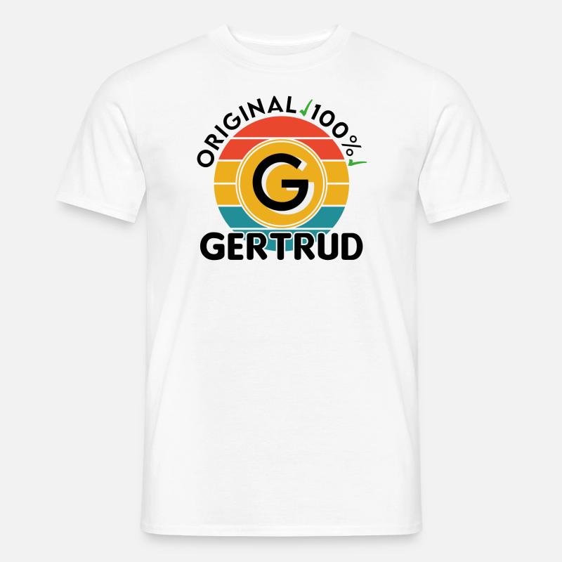 Gertrud - Männer T-Shirt - Weiß