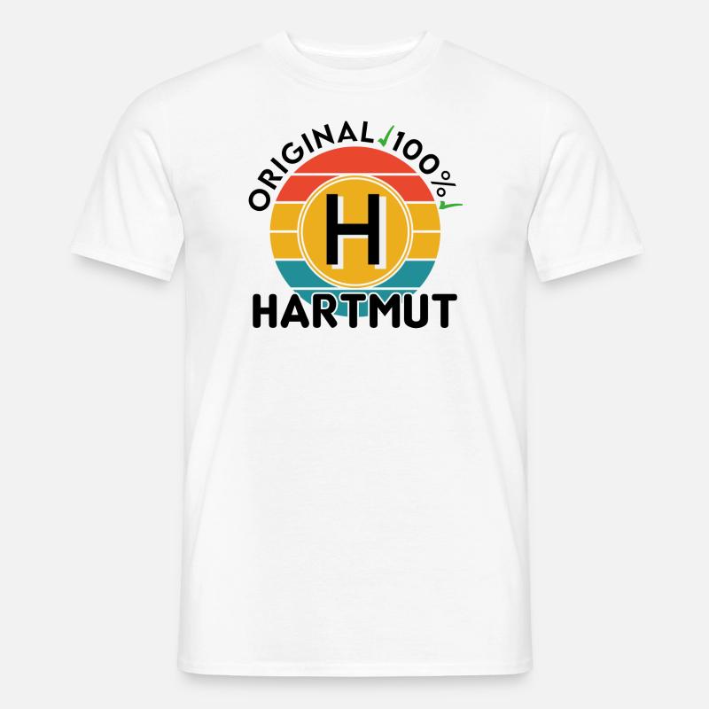 Hartmut - Männer T-Shirt - Weiß