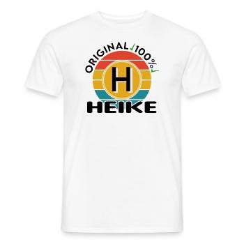 Heike - Männer T-Shirt - Weiß - Vorne - AI Model Male 178 dark (178cm)