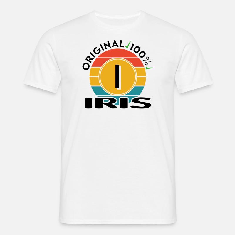 Iris - Männer T-Shirt - Weiß