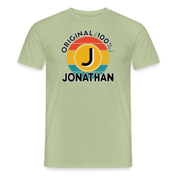 Jonathan - Männer T-Shirt - Sage - Vorne - AI Model Male 178 light (178cm)
