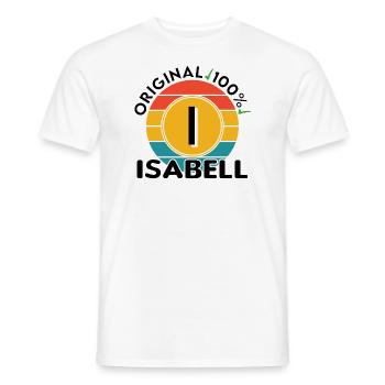 Isabell - Männer T-Shirt - Weiß - Vorne - AI Model Male 178 dark (178cm)