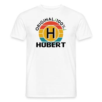 Hubert - Männer T-Shirt - Weiß - Vorne - AI Model Male 178 dark (178cm)