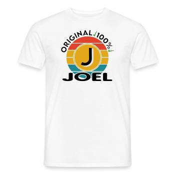 Joel - Männer T-Shirt - Weiß - Vorne - AI Model Male 178 dark (178cm)