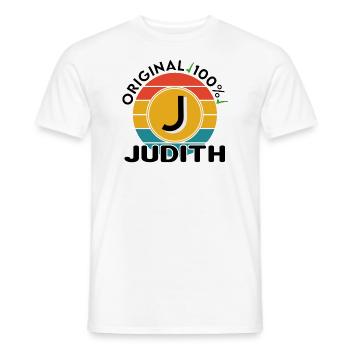 Judith - Männer T-Shirt - Weiß - Vorne - AI Model Male 178 dark (178cm)