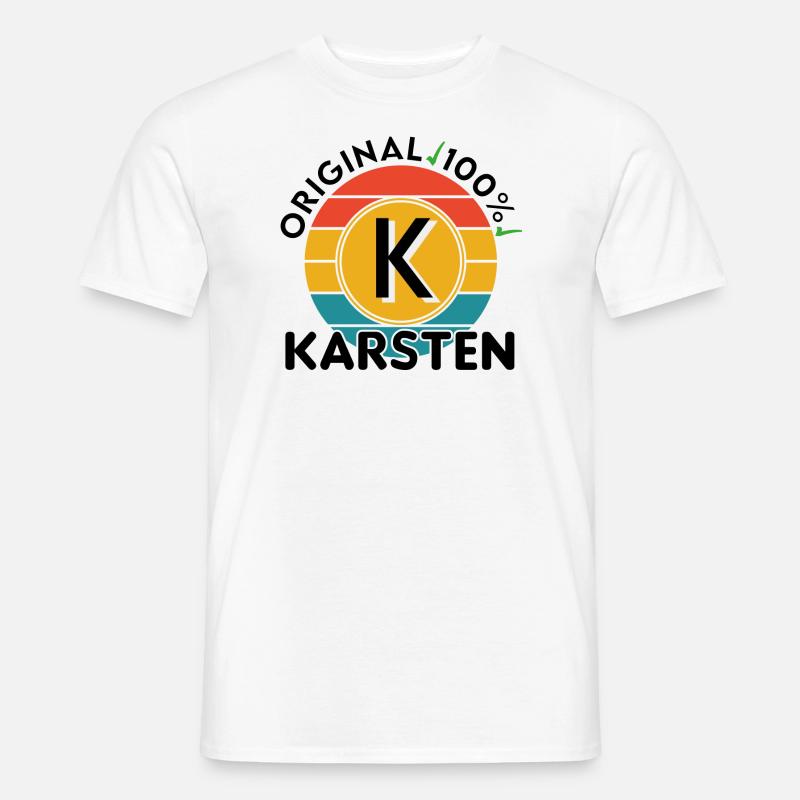 Karsten - Männer T-Shirt - Weiß