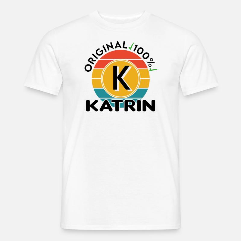 Katrin - Männer T-Shirt - Weiß