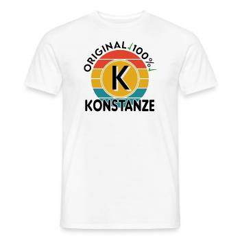 Konstanze - Männer T-Shirt - Weiß - Vorne - AI Model Male 178 dark (178cm)