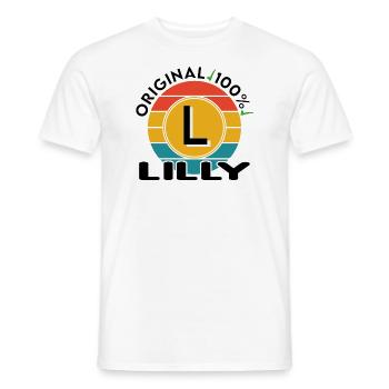 Lilly - Männer T-Shirt - Weiß - Vorne - AI Model Male 178 dark (178cm)