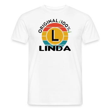 Linda - Männer T-Shirt - Weiß - Vorne - AI Model Male 178 dark (178cm)