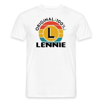 Lennie - Männer T-Shirt - Weiß - Vorne - AI Model Male 178 dark (178cm)