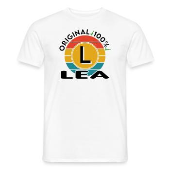 Lea - Männer T-Shirt - Weiß - Vorne - AI Model Male 178 dark (178cm)