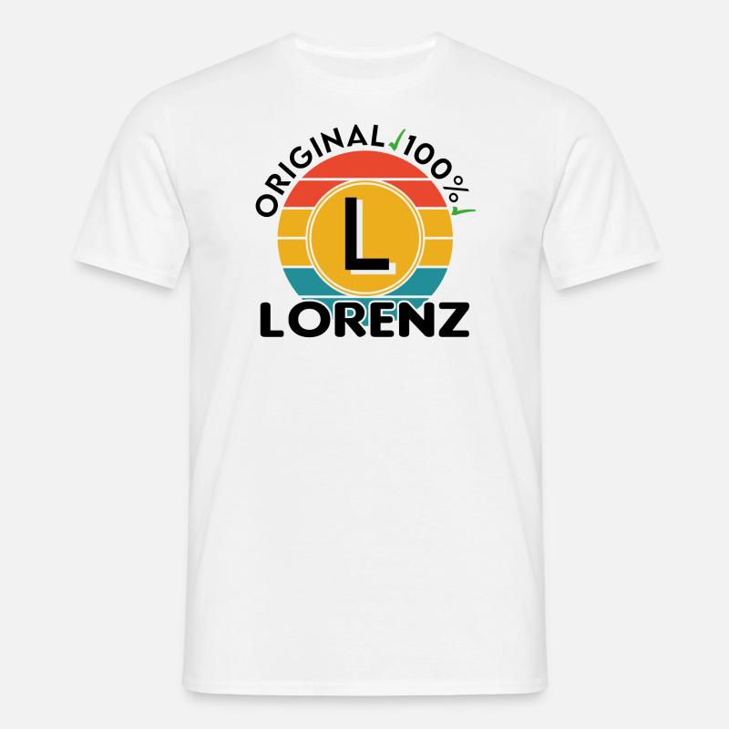 Lorenz - Männer T-Shirt - Weiß