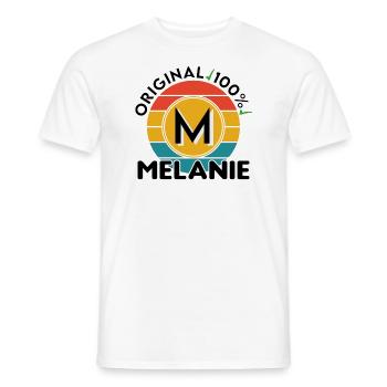 Melanie - Männer T-Shirt - Weiß - Vorne - AI Model Male 178 dark (178cm)