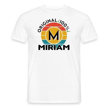 Miriam - Männer T-Shirt - Weiß - Vorne - AI Model Male 178 dark (178cm)
