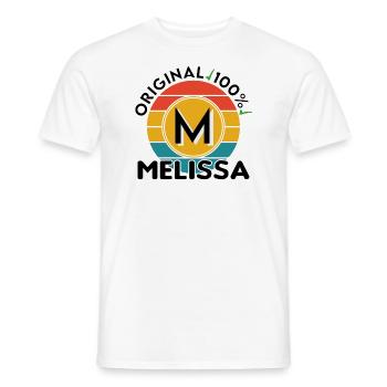 Melissa - Männer T-Shirt - Weiß - Vorne - AI Model Male 178 dark (178cm)