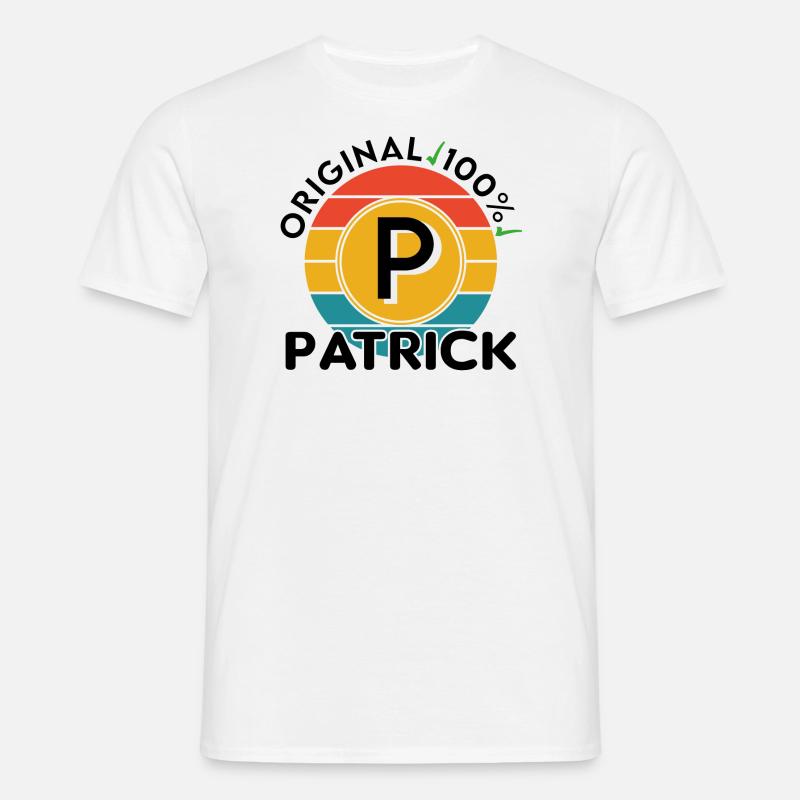 Patrick - Männer T-Shirt - Weiß
